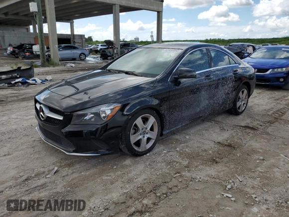 2018 Mercedes-Benz CLA 250 with VIN WDDSJ4GB1JN586271, listed as a Copart auction lot 62459963 with 59,323 mi miles and . Bid and sale history available at DreamBid. Image 1.