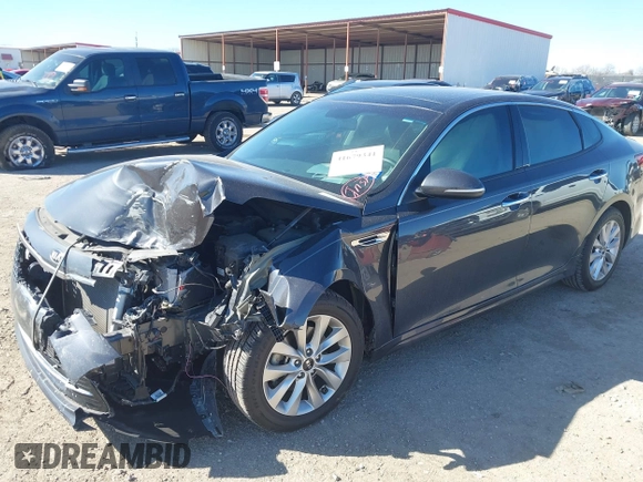 2018 Kia Optima LX with VIN 5XXGT4L3XJG244855, listed as a IAAI auction lot 41679341 with 43,230 mi miles. Bid and sale history available at carsss.com. Image 2.