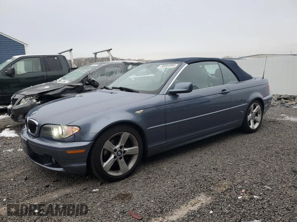 2004 BMW 3 Series 325Ci with VIN WBABW33434PL33813, listed as a Copart auction lot 85084584 with 104,742 mi miles and Clean Title. Bid and sale history available at carsss.com. Image 1.