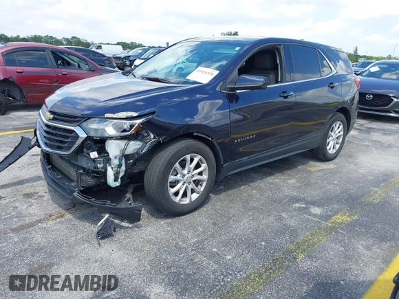 2020 Chevrolet Equinox LT with VIN 3GNAXJEV5LS592266, listed as a IAAI auction lot 41924328 with 61,574 mi miles and . Bid and sale history available at DreamBid. Image 17.