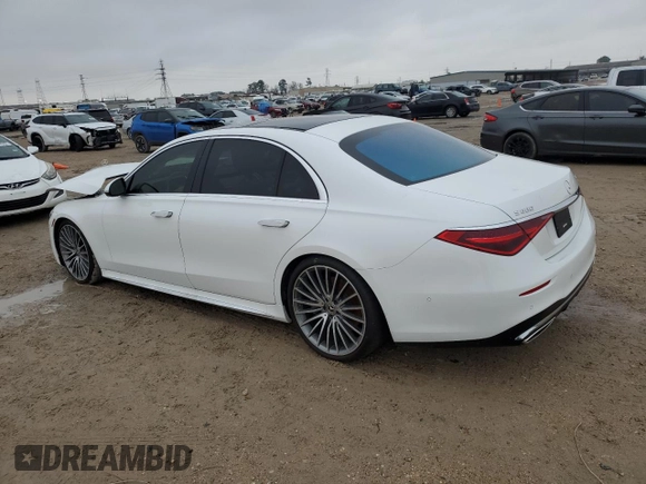2024 Mercedes-Benz S 580 с VIN W1K6G7GB7RA274038, выставлен на аукционе Copart как лот 42456595 с пробегом 5 810 миль миль и Списание • Salvage title. История ставок и продаж доступна на DreamBid. Изображение 2.
