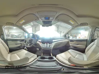 2024 Honda Odyssey EX-L with VIN 5FNRL6H68RB005052, listed as a Copart auction lot 53072325 with 34,758 mi miles and Salvage Title. Bid and sale history available at DreamBid. Image 14.