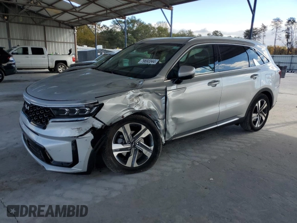 2024 Kia Sorento SX Prestige with VIN KNDRKDLGXR5248774, listed as a Copart auction lot 79693344 with 10,669 mi miles and Salvage title. Bid and sale history available at DreamBid. Image 1.