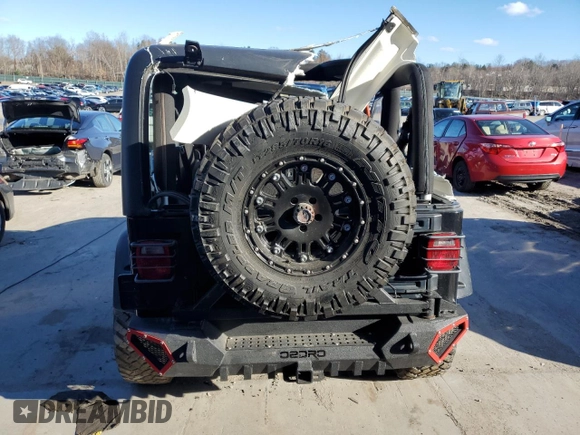 2004 Jeep Wrangler Rubicon with VIN 1J4FA69S74P785297, listed as a Copart auction lot 47332944 with 61,323 mi miles and Salvage Title. Bid and sale history available at carsss.com. Image 6.