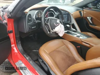 2014 Chevrolet Corvette Z51 3LT with VIN 1G1YM2D73E5104401, listed as a Copart auction lot 56961405 with 56,759 mi miles and Clean title. Bid and sale history available at DreamBid. Image 8.