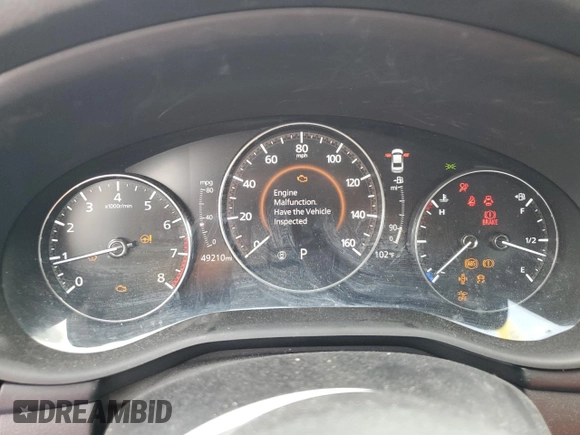 2021 Mazda 3 Select with VIN 3MZBPABL6MM253616, listed as a Copart auction lot 53560275 with 49,210 mi miles and Salvage Title. Bid and sale history available at DreamBid. Image 9.