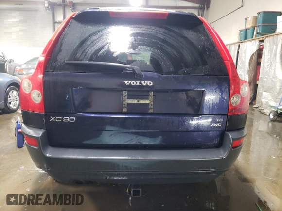 2005 Volvo XC90 with VIN YV1CZ911051174824, listed as a Copart auction lot 89026035 with 224,717 mi miles and Salvage Title. Bid and sale history available at carsss.com. Image 6.