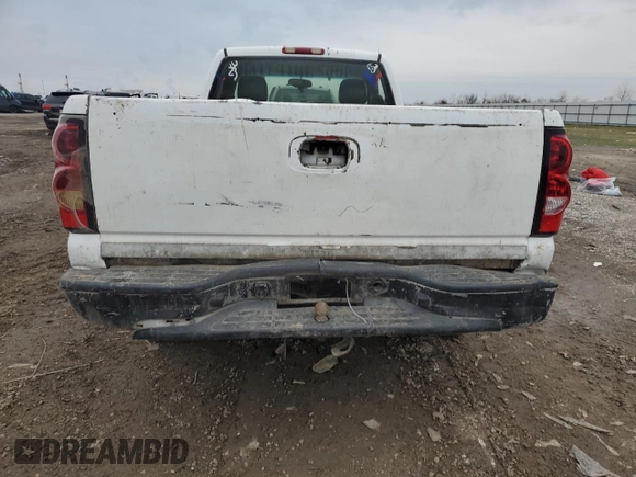 2005 Chevrolet Silverado 1500 Work Truck with VIN 1GCEC14Z55Z328030, listed as a Copart auction lot 45059675 with 205,488 mi miles and Salvage Title. Bid and sale history available at carsss.com. Image 6.