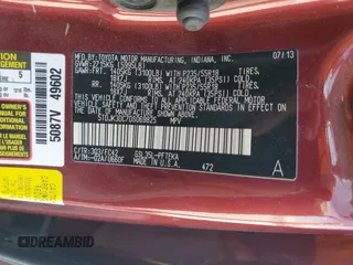 2013 Toyota Sienna LE with VIN 5TDJK3DC7DS069825, listed as a Copart auction lot 46951975 with 190,762 mi miles and Salvage Title. Bid and sale history available at carsss.com. Image 16.