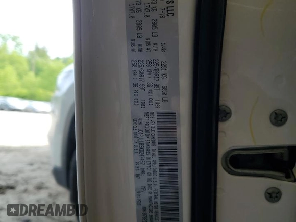 2019 Jeep Cherokee Latitude Plus with VIN 1C4PJLLB9KD247457, listed as a Copart auction lot 59538825 with 91,801 mi miles and Salvage title. Bid and sale history available at DreamBid. Image 13.