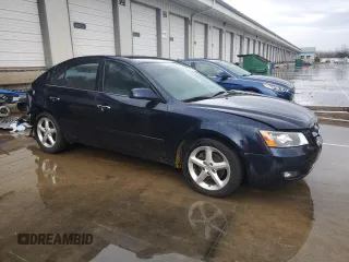 2006 Hyundai Sonata GLS with VIN 5NPEU46F56H016834, listed as a Copart auction lot 51852405 with 154,281 mi miles and Salvage Title. Bid and sale history available at DreamBid. Image 4.