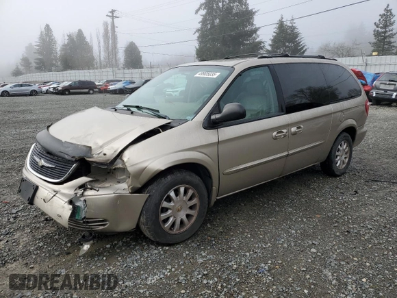 2003 Chrysler Town & Country EX with VIN 2C4GP74L73R136160, listed as a Copart auction lot 49905035 with 135,495 mi miles and Salvage Title. Bid and sale history available at carsss.com. Image 1.