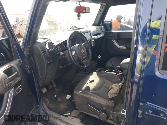 2013 Jeep Wrangler Unlimited Rubicon with VIN 1C4BJWFGXDL502435, listed as a IAAI auction lot 41937642 with 83,817 mi miles and . Bid and sale history available at DreamBid. Image 5.