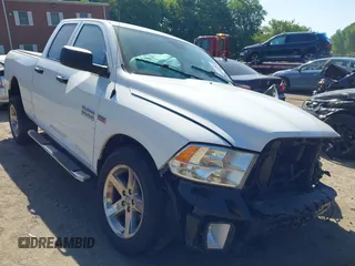 2018 Ram 1500 Tradesman with VIN 1C6RR7FT7JS163068, listed as a IAAI auction lot 42575079 with 163,420 mi miles and . Bid and sale history available at DreamBid. Image 1.