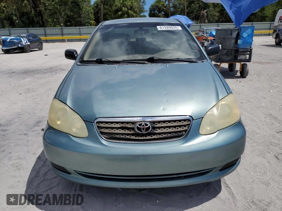 2006 Toyota Corolla CE with VIN 2T1BR32E56C625081, listed as a Copart auction lot 61289035 with Not provided miles and Clean title. Bid and sale history available at DreamBid. Image 5.