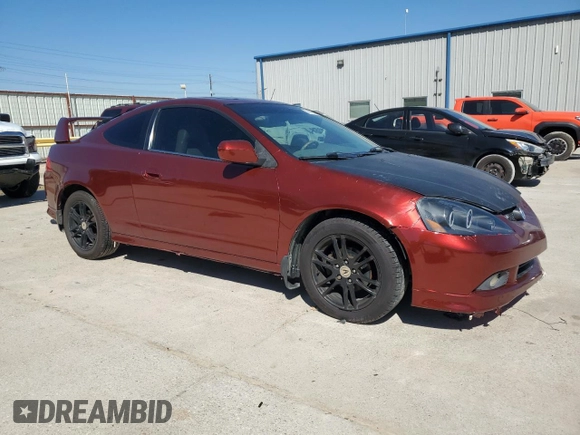 2005 Acura RSX with VIN JH4DC54855S014993, listed as a Copart auction lot 70975864 with 0 mi miles and Salvage Title. Bid and sale history available at carsss.com. Image 4.