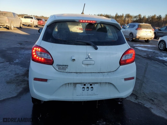 2020 Mitsubishi Mirage ES with VIN ML32A3HJ3LH010678, listed as a Copart auction lot 43037805 with 35,000 mi miles and Salvage Title. Bid and sale history available at carsss.com. Image 6.