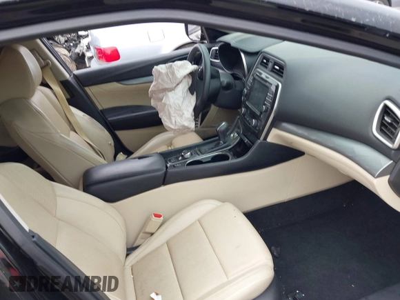 2016 Nissan Maxima S with VIN 1N4AA6AP9GC435386, listed as a IAAI auction lot 41697357 with 101,631 mi miles and . Bid and sale history available at DreamBid. Image 5.