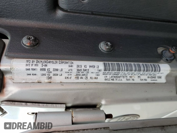 2004 Jeep Wrangler Sport with VIN 1J4FA49SX4P776775, listed as a Copart auction lot 74946824 with Not Provided miles and Salvage Title. Bid and sale history available at carsss.com. Image 13.