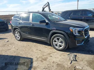 2023 GMC Terrain SLE with VIN 3GKALMEG0PL134713, listed as a IAAI auction lot 41328343 with 59,538 mi miles. Bid and sale history available at carsss.com. Image 1.