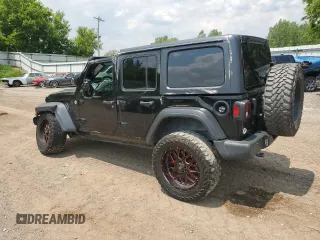 2020 Jeep Wrangler Unlimited Sport Altitude with VIN 1C4HJXDG2LW102854, listed as a Copart auction lot 60245695 with 134,575 mi miles and Non repairable. Bid and sale history available at DreamBid. Image 2.