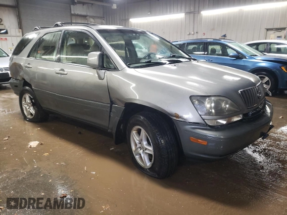2000 Lexus RX 300 with VIN JT6HF10U5Y0113942, listed as a Copart auction lot 43276535 with 225,533 mi miles and Salvage Title. Bid and sale history available at carsss.com. Image 4.