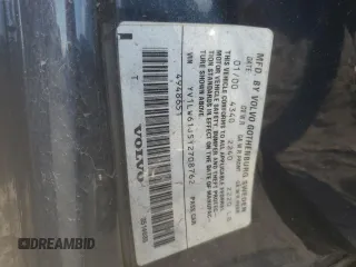 2000 Volvo V70 with VIN YV1LW61J5Y2708762, listed as a Copart auction lot 78267424 with 207,230 mi miles and Salvage Title. Bid and sale history available at carsss.com. Image 15.
