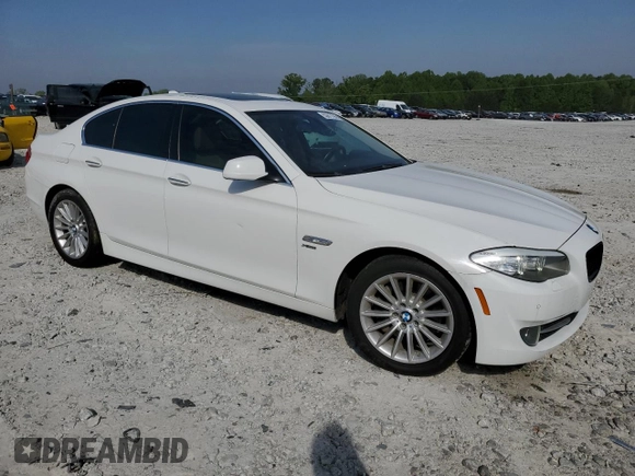 2011 BMW 5 Series 535i xDrive with VIN WBAFU7C57BC878313, listed as a Copart auction lot 53877295 with 138,693 mi miles and Salvage Title. Bid and sale history available at carsss.com. Image 4.