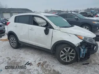 2015 Kia Sportage LX with VIN KNDPBCAC2F7743178, listed as a IAAI auction lot 41271959 with Not Provided miles and . Bid and sale history available at carsss.com. Image 1.