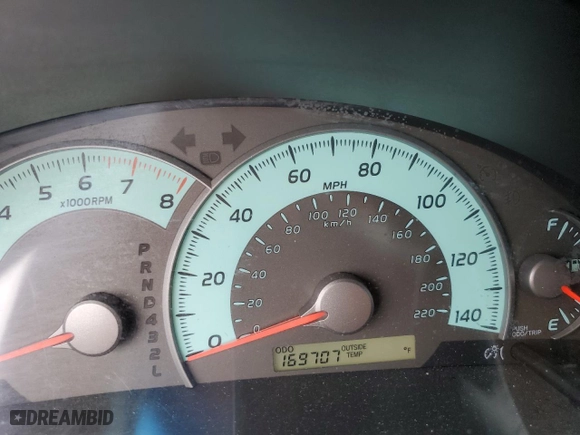 2008 Toyota Camry LE with VIN 4T4BE46K68R039255, listed as a Copart auction lot 47988665 with 169,707 mi miles and Salvage Title. Bid and sale history available at carsss.com. Image 9.