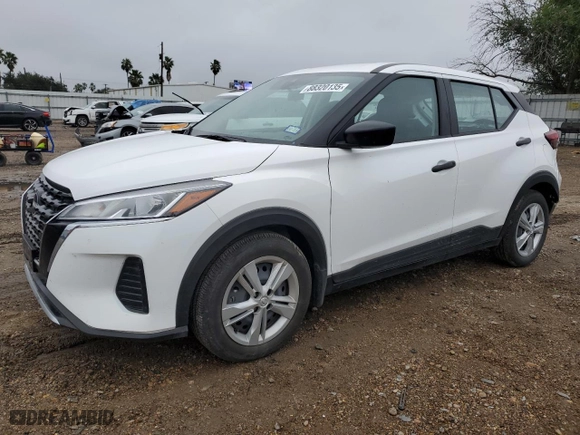 2023 Nissan Kicks S with VIN 3N1CP5BV9PL541949, listed as a Copart auction lot 88320135 with 13,319 mi miles and Salvage Title. Bid and sale history available at carsss.com. Image 1.