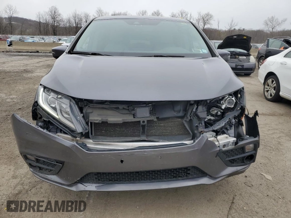 2020 Honda Odyssey EX-L with VIN 5FNRL6H75LB068609, listed as a Copart auction lot 52558295 with 59,841 mi miles and Salvage Title. Bid and sale history available at carsss.com. Image 5.