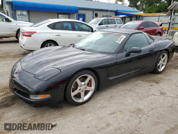2004 Chevrolet Corvette with VIN 1G1YY22G345126176, listed as a Copart auction lot 58344684 with 0 mi miles and Salvage Title. Bid and sale history available at carsss.com. Image 1.