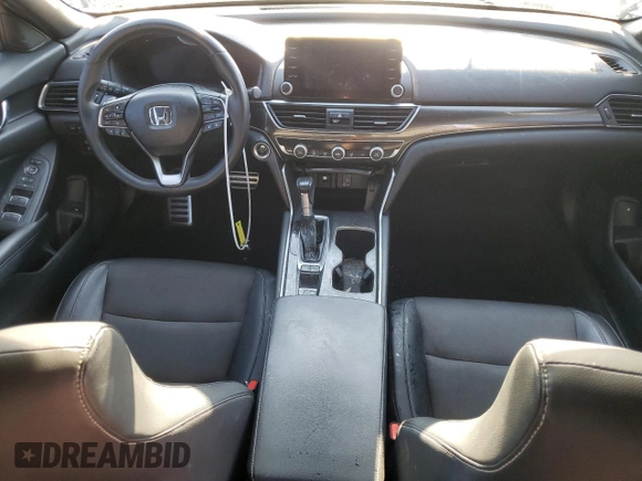 2018 Honda Accord Sedan Sport 1.5T with VIN 1HGCV1F38JA150327, listed as a Copart auction lot 48399355 with 96,371 mi miles and Salvage Title. Bid and sale history available at carsss.com. Image 8.