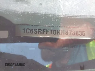 2019 Ram 1500 Big Horn с VIN 1C6SRFFT0KN878835, выставлен на аукционе IAAI как лот 42190988 с пробегом 103 155 миль миль и . История ставок и продаж доступна на DreamBid. Изображение 9.