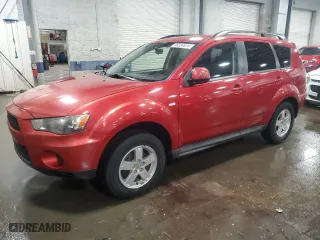 2010 Mitsubishi Outlander ES with VIN JA4AS2AW8AZ010425, listed as a Copart auction lot 86334624 with 137,499 mi miles and Salvage Title. Bid and sale history available at carsss.com. Image 1.
