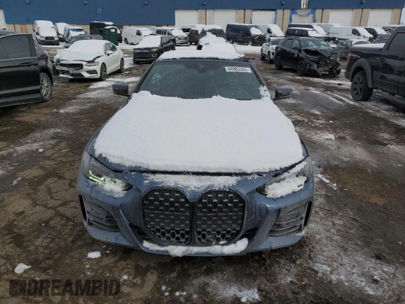 2023 BMW 4 Series 430i xDrive with VIN WBA43AT00PCL57081, listed as a Copart auction lot 44983365 with 9,821 mi miles and Salvage Title. Bid and sale history available at DreamBid. Image 5.
