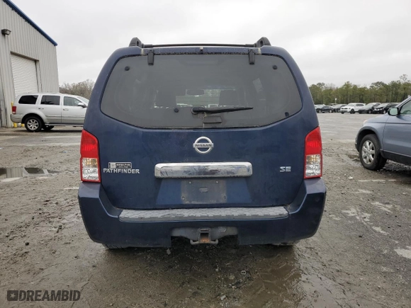 2006 Nissan Pathfinder SE with VIN 5N1AR18U76C620807, listed as a Copart auction lot 48404905 with 201,586 mi miles and Clean Title. Bid and sale history available at carsss.com. Image 6.