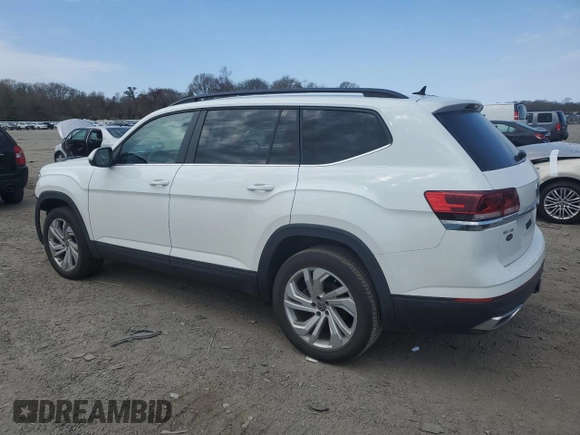 2022 Volkswagen Atlas SE with VIN 1V2HR2CAXNC501023, listed as a Copart auction lot 54332075 with 40,966 mi miles and Salvage title. Bid and sale history available at DreamBid. Image 2.