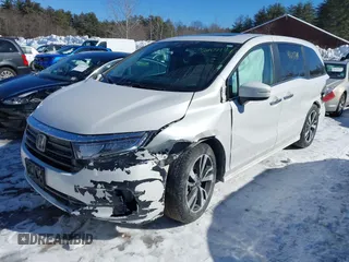 2023 Honda Odyssey Touring with VIN 5FNRL6H81PB008129, listed as a IAAI auction lot 41610714 with 57,273 mi miles and . Bid and sale history available at DreamBid. Image 17.