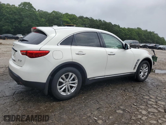 2013 Infiniti FX with VIN JN8CS1MWXDM173538, listed as a Copart auction lot 59340875 with 155,731 mi miles and Salvage title. Bid and sale history available at DreamBid. Image 3.