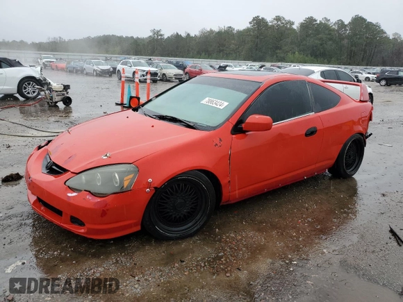 2004 Acura RSX with VIN JH4DC54864S010269, listed as a Copart auction lot 78863424 with 163,490 mi miles and Salvage Title. Bid and sale history available at carsss.com. Image 1.