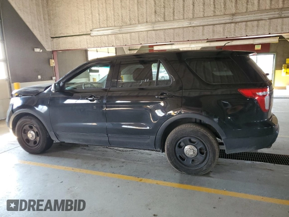 2013 Ford Utility Police Interceptor with VIN 1FM5K8ARXDGB28458, listed as a Copart auction lot 64581204 with 175,592 mi miles and Salvage Title. Bid and sale history available at carsss.com. Image 2.