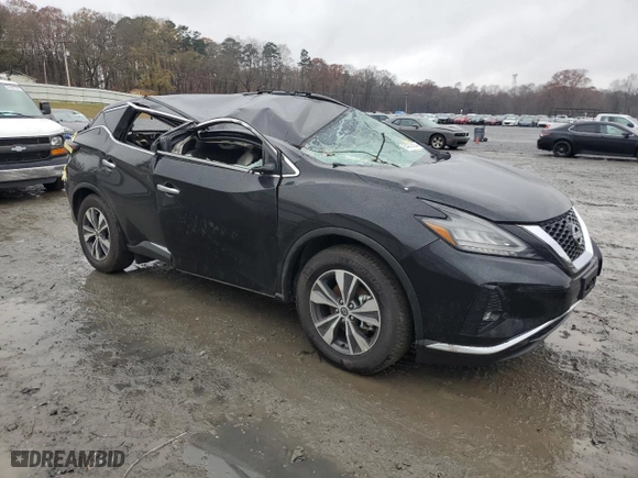 2024 Nissan Murano SV with VIN 5N1AZ2BJ0RC115846, listed as a Copart auction lot 84375334 with 8,086 mi miles and Non Repairable. Bid and sale history available at carsss.com. Image 4.
