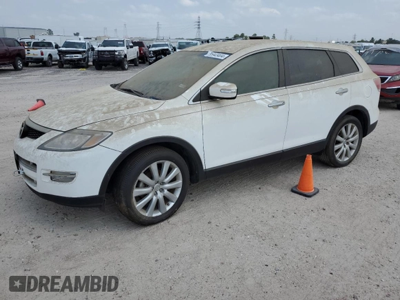 2008 Mazda CX-9 Sport with VIN JM3TB28A180155255, listed as a Copart auction lot 55943404 with 45,660 mi miles and Salvage Title. Bid and sale history available at DreamBid. Image 1.