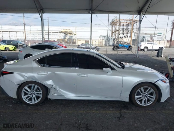 2023 Lexus IS with VIN JTHCA1D2XP5123523, listed as a IAAI auction lot 41444139 with 50,934 mi miles. Bid and sale history available at carsss.com. Image 13.