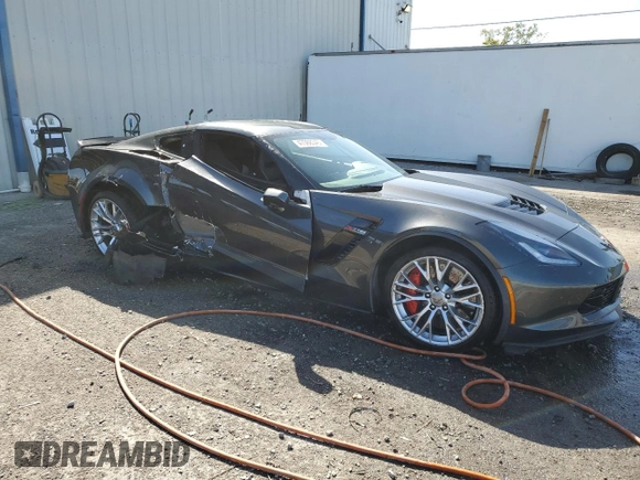 2017 Chevrolet Corvette Z06 3LZ with VIN 1G1YU2D63H5602397, listed as a Copart auction lot 47068345 with 45,752 mi miles and Salvage Title. Bid and sale history available at carsss.com. Image 4.