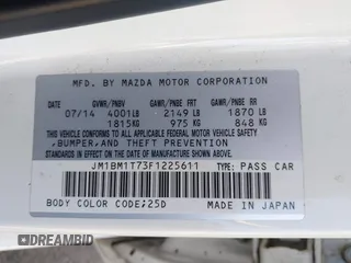2015 Mazda 3 i SV with VIN JM1BM1T73F1225611, listed as a IAAI auction lot 41622606 with 115,892 mi miles. Bid and sale history available at carsss.com. Image 9.