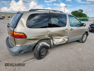 2000 Toyota Sienna LE with VIN 4T3ZF13C2YU218417, listed as a Copart auction lot 63328035 with 263,439 mi miles and Salvage title. Bid and sale history available at DreamBid. Image 3.