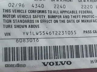 1996 Volvo 850 с VIN YV1LW5546T2231055, выставлен на аукционе IAAI как лот 41468752 с пробегом 133 918 миль миль и . История ставок и продаж доступна на DreamBid. Изображение 9.